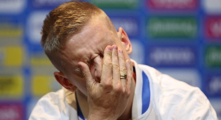 Zinchenko, um dos principais jogadores da seleção ucraniana, voltou a lamentar a guerra