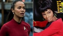 Zoe Saldana, a Uhura de 'Star Trek', homenageia Nichelle Nichols: 'Artista à frente de seu tempo'