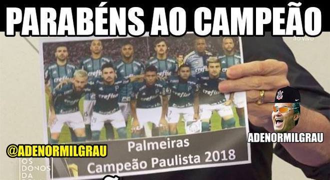 Os melhores memes do título paulista do Palmeiras contra o Corinthians