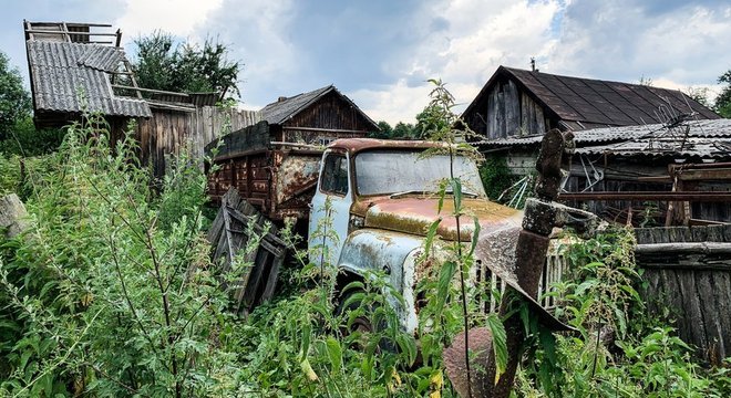 Muitas zonas de Chernobyl agora estão cheias de vegetação