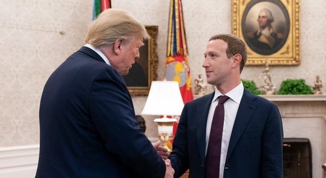 Durante uma visita a Washington, Mark Zuckerberg encontrou com Donald Trump