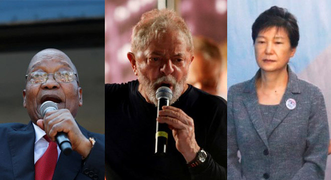Jacob Zuma, Lula e Park Geun-hye: acusados por corrupção, os três líderes mundiais enfrentam dia-chave
